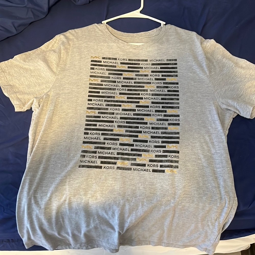 Michael khors large grey black n gold tshirts